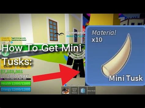 The Mini Tusk has a 2-5% drop chance, which makes it most rarest material in the Blox Fruits game. Join this channel and unlock members-only perks. #Roblox #BloxFruits #MiniTusk The …